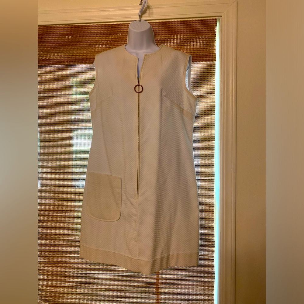 Vintage white Sears perma prest  shift dress